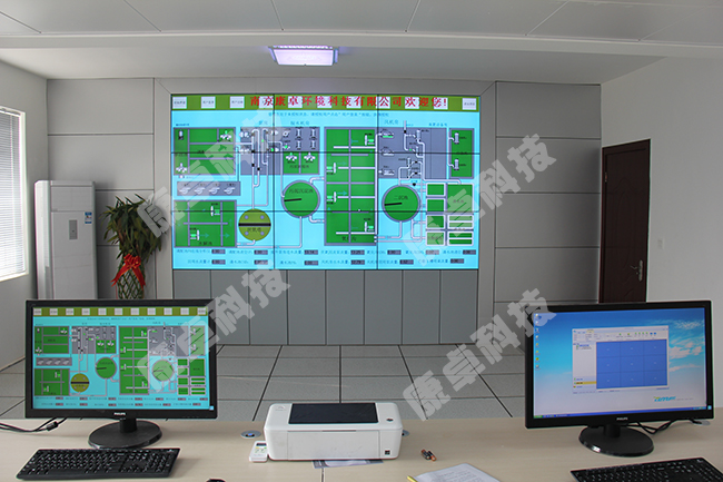 上海污水处理厂中控系统,上海中控室液晶拼接屏显示系统